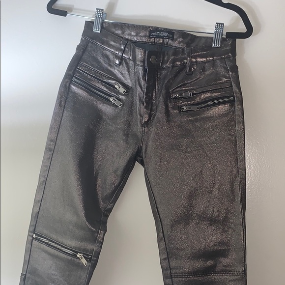 Zara Denim - Zara Woman Metallic Jeans